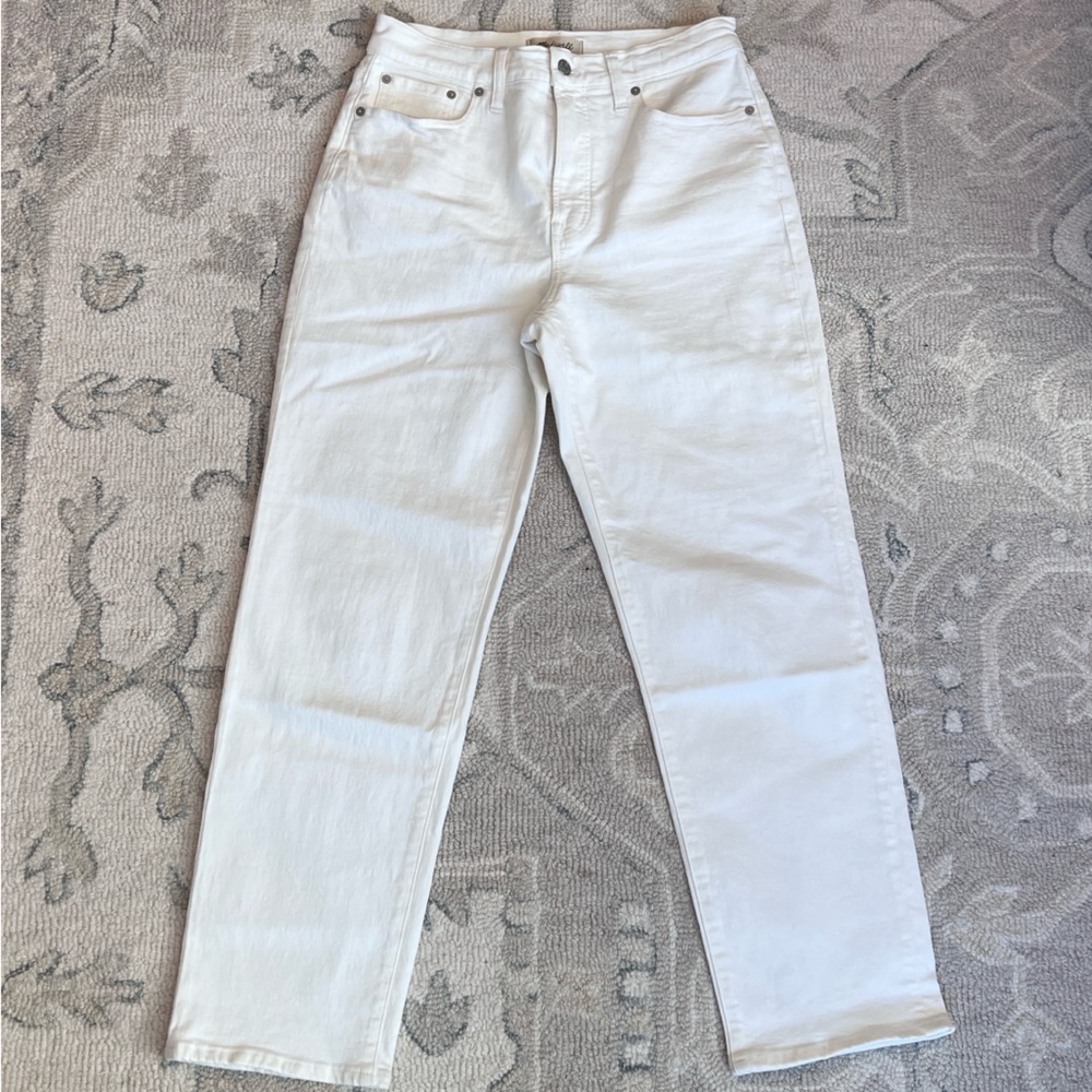Madewell Perfect Vintage Straight Jean Size 29 White